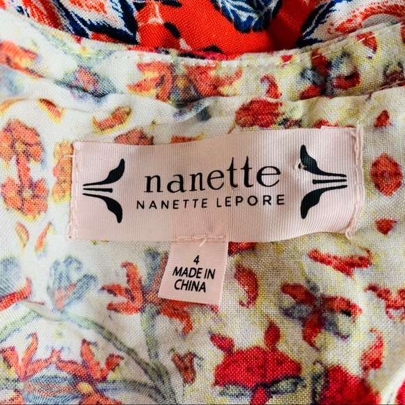 Nanette Lepore Handkerchief Midi Dress Size 4 - Picture 4 of 6